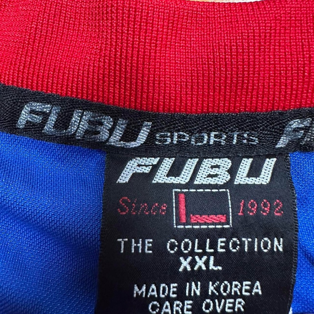 FUBU The Collection Y2K Men’s Blue and Red Jersey Size XXL - Picture 3 of 6